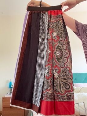 Vintage Dolce & Gabbana Silk Skirt